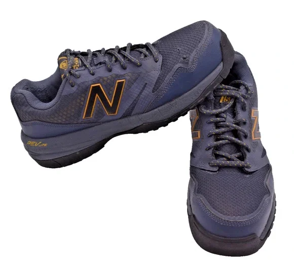 NEW BALANCE 589 Hard Composite Toe Navy Industrial Work Shoe Mens Size 9.5 D