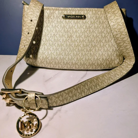Michael Kors Gold Logo Crossbody Belt Bag