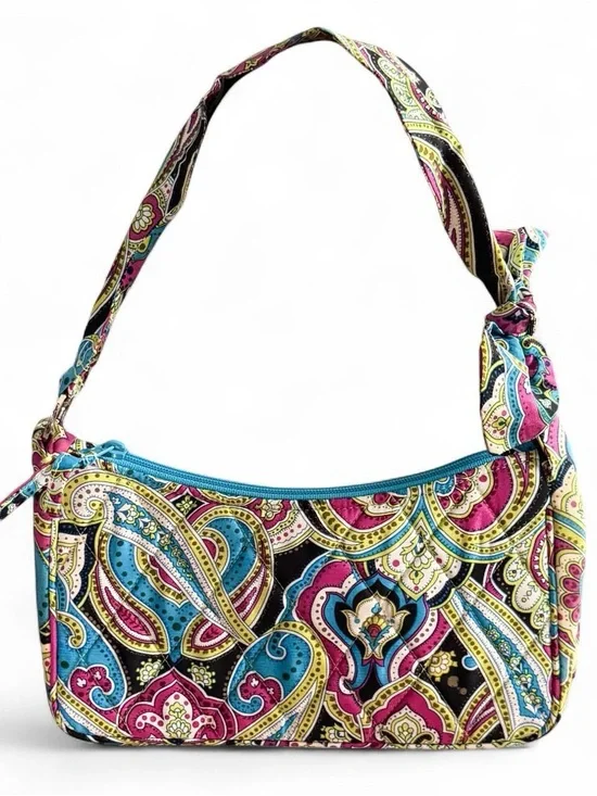 Vintage Y2K Vera Bradley Paisley Quilted Shoulder Bag – Excellent Condition