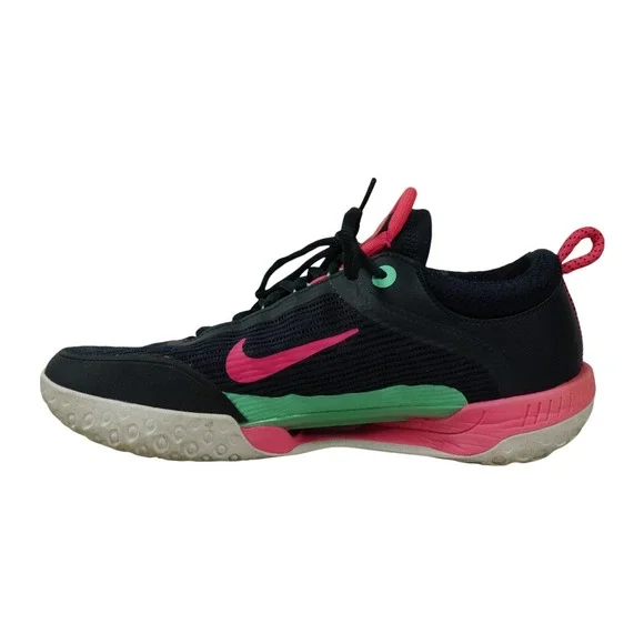 Nike Court Air Zoom NXT Mens Size 10 Navy Blue Pink Pickleball Tennis Shoe