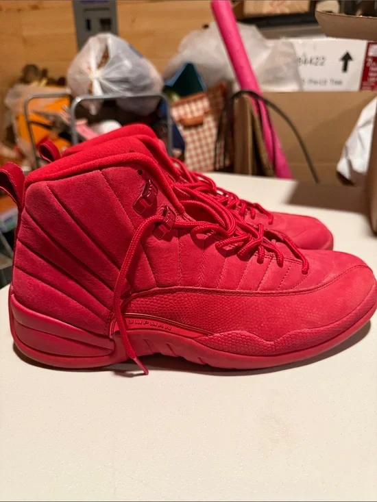 Jordan Men’s All-Red High-Top Sneakers