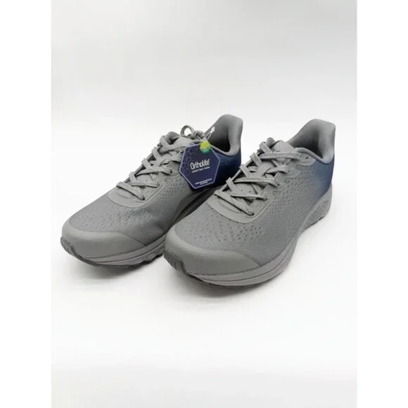Propet One Evolve Mens Orthotic Walking Sneakers Mesh Gray Blue 10 Xtra Wide NEW