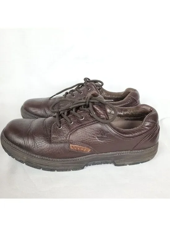Timberland sz 11 leather lace up shoes rubber sole