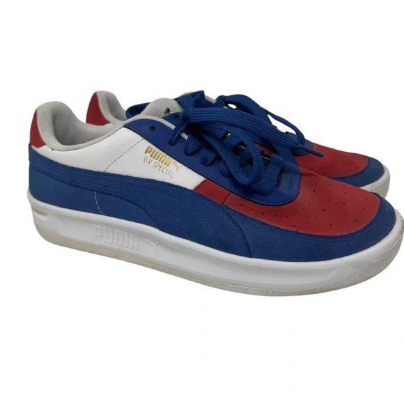 Puma GV Special Lux Sneakers Casual Blue White Mens SZ 10