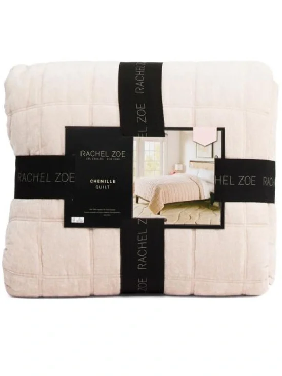 Rachel Zoe Cotton Slub Quilt Set - Natural Beige