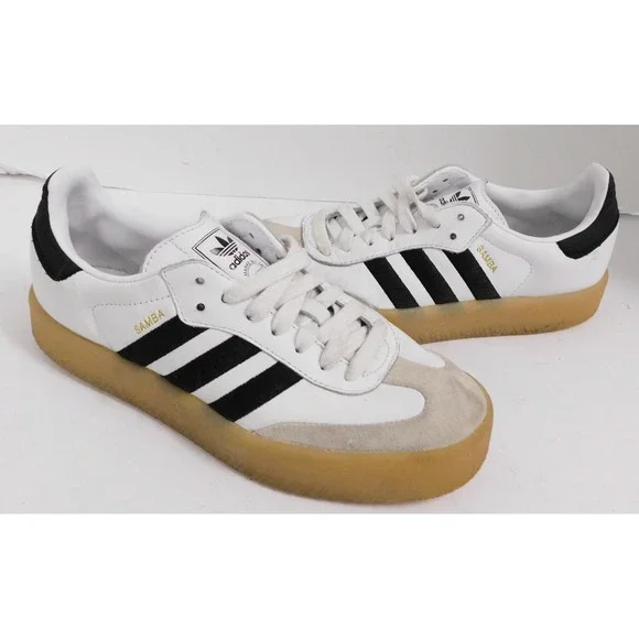 Adidas Originals Sambae Samba Sneakers White Black Gum IG5744 Men's Size 9 US