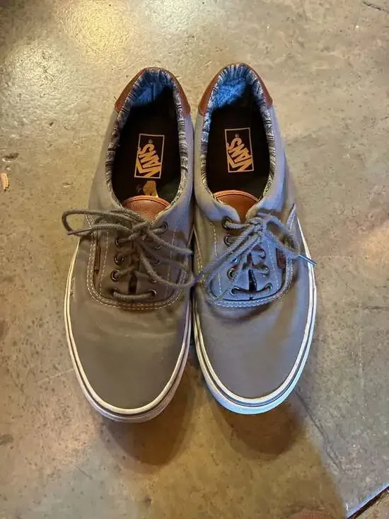 Vans Era 59 C&L Frost Grey Chevron Classics Skate Shoes