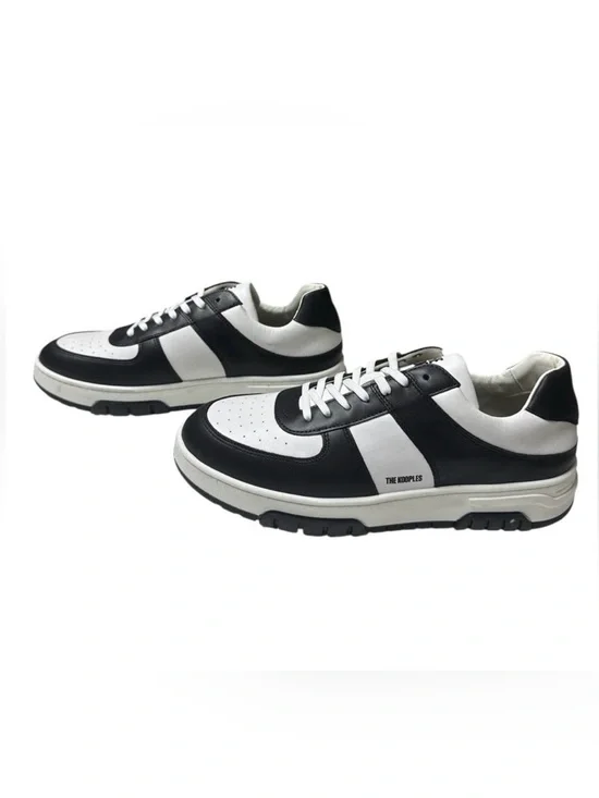 The Kooples NIB Men's Leather Sneaker Black/White in‎ Size FR 43/US 10MSRP $320