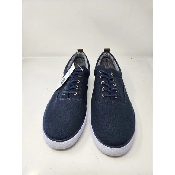 Goodfellow & Co Mens Brady Lace‎ Up Canvas Sneakers Navy Blue Casual Size 13