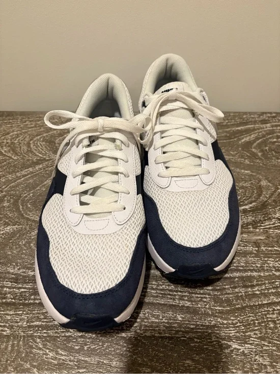 Nike Men's Air Max Running Shoes, White/Wolf Grey-Obsidian, 11.5 US