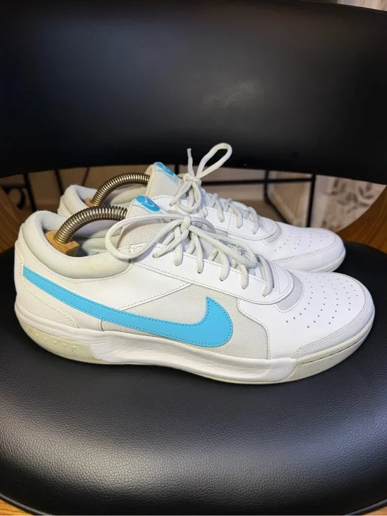 Men's Nike Zoom Court Lite 3 White/Baltic Blue-Photon Dust (DV3258 100) - SZ 13