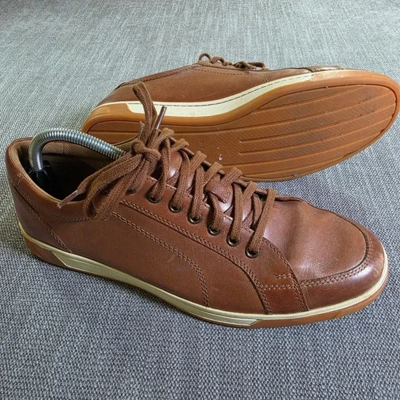 Cole Haan Sneakers Mens 9.5 Brown‎ Leather Grand Crosscourt II Low Top C30745