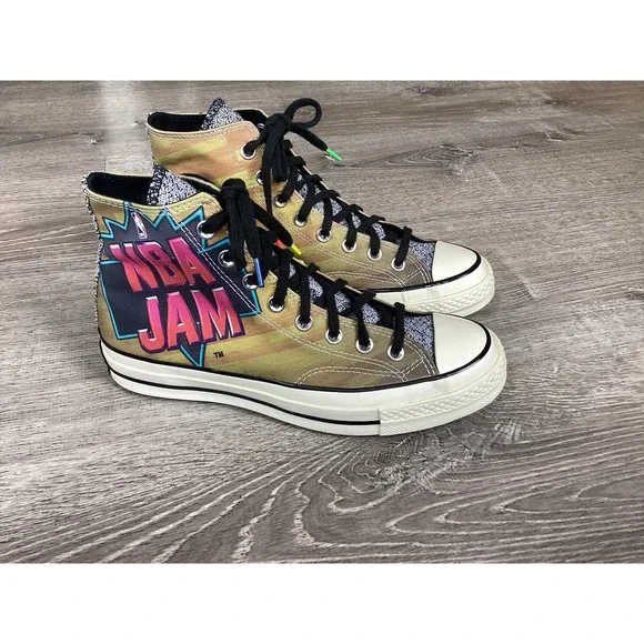 Converse Chuck Taylor All-Star 70 Hi NBA Jam Hardwood Floor Mens 7 Shoes Sneaker