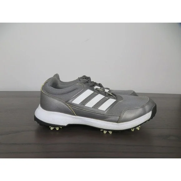 Adidas Tech Response 2.0 Golf Shoes Mens 9 Gray Golf Spiked Sneakers EE9123