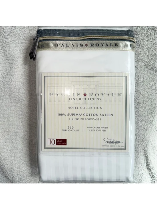 NIP Palais Royale Hotel Collection 100% Supima Cotton Pillowcases King 630TC