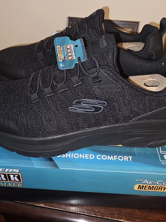 Skechers Men’s Black Slip-On Athletic Shoes