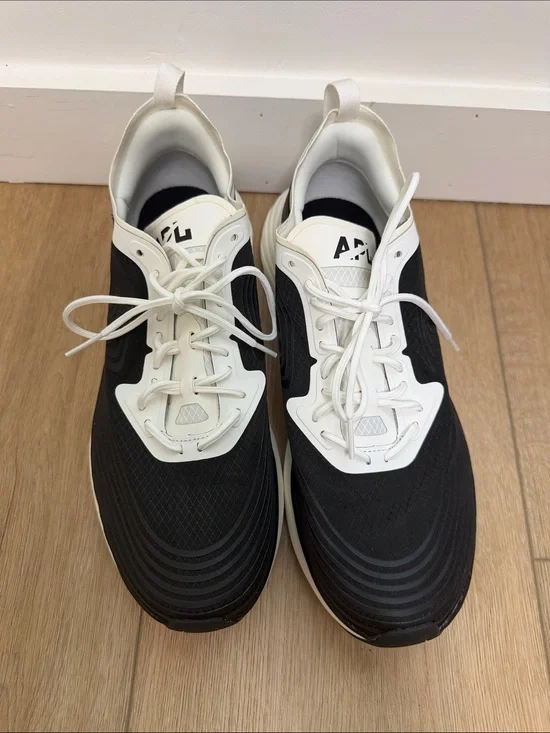 APL Men's Black and White Low-Top Sneakers