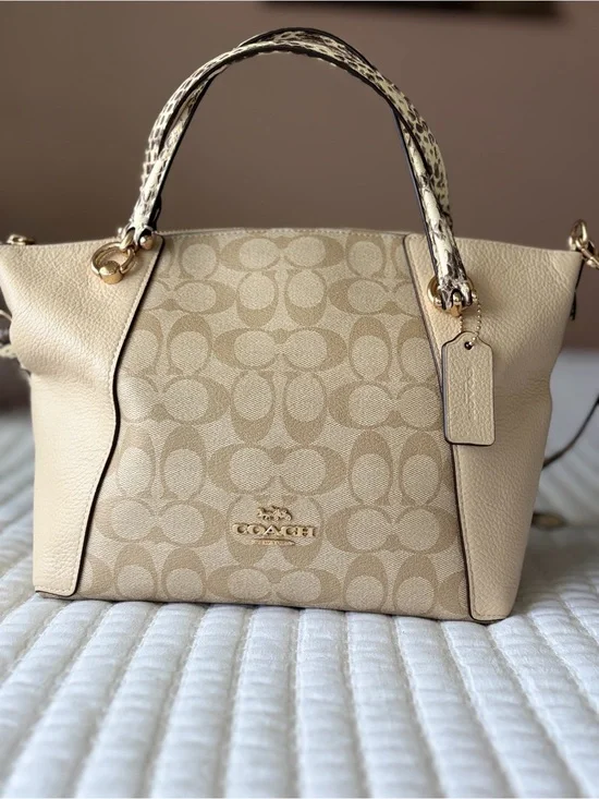 Coach Signature Canvas Satchel