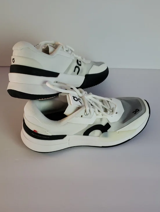 Men's THE ROGER PRO 2 Clay Sneakers Tennis Shoes - White/Black 7