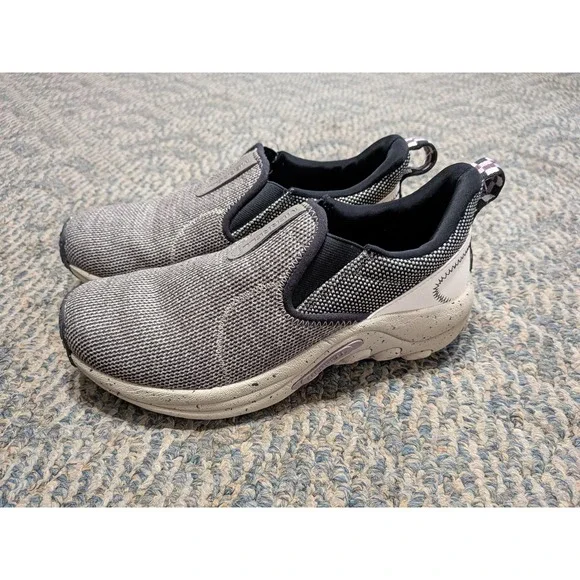 Merrell Jungle Moc Explorer Gray Black Knit Slip On Walking Shoes J005594 Mens 8