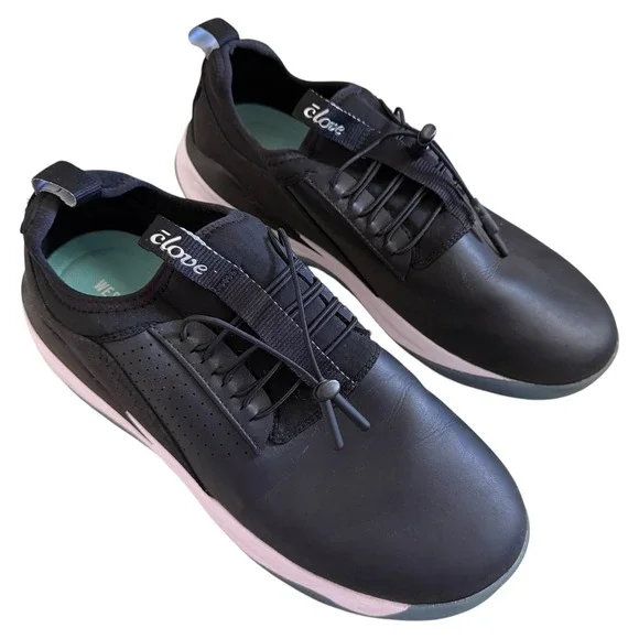 Clove Lunar Fade Nursing Shoes Women 12 Men 10.5 Black Comfort Work Sneakers