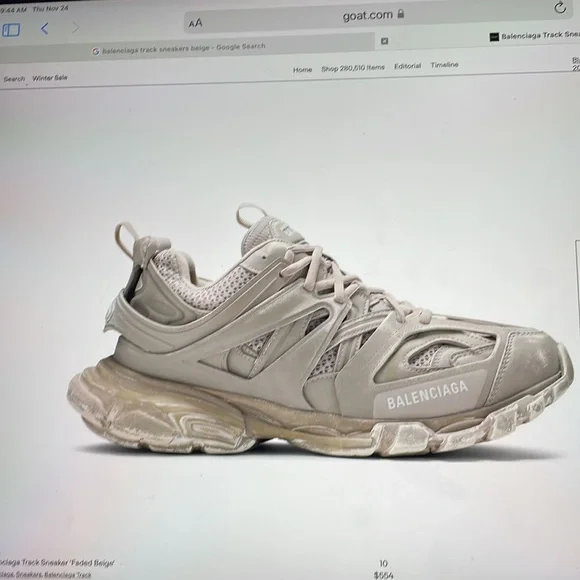 Balenciaga track sneaker recycled sole