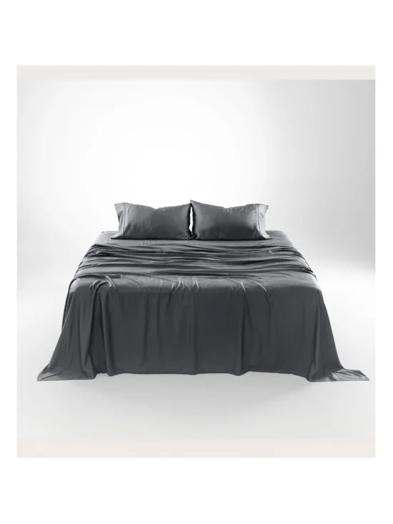 Olive Crate 100% Eucalyptus TENCEL Cooling - KING Sheet Set 4pc Charcoal