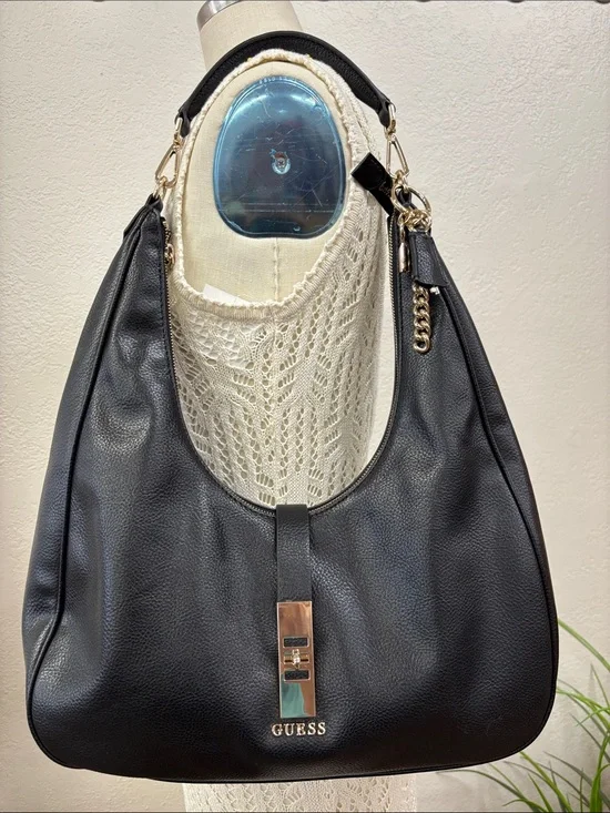 Guess Brooke Hobo Bag top zipper large