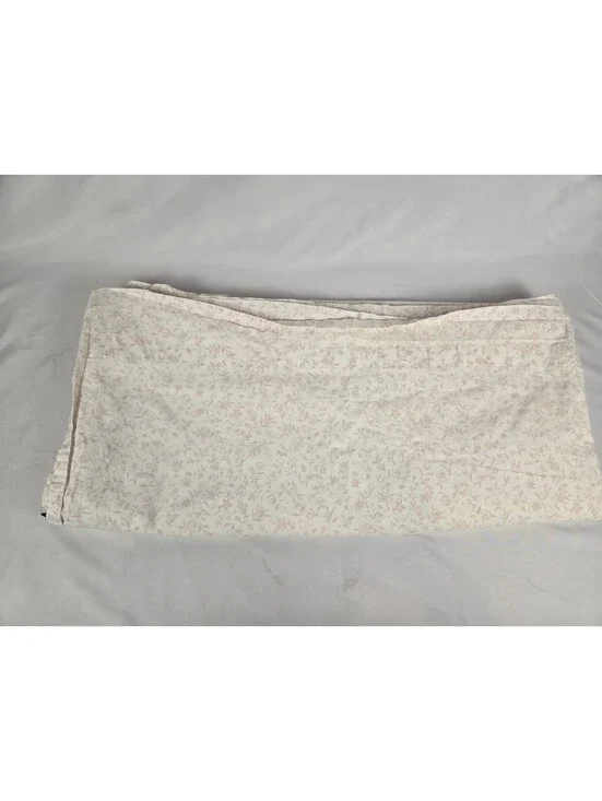 Lauren Ralph Lauren Light Pink Flower Flat Sheet Queen