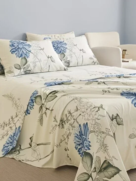 New 4pc Queen Fkoral Sheet Set #1594-1781