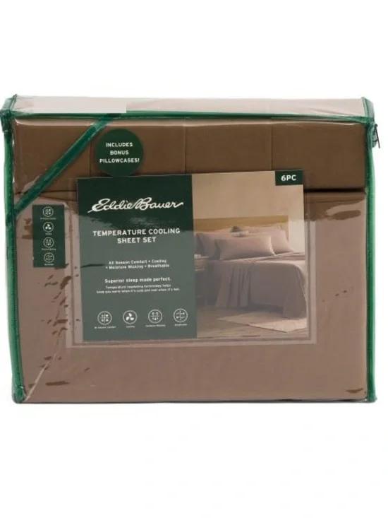 Eddie Bauer Cooling Sheet Set - Brown