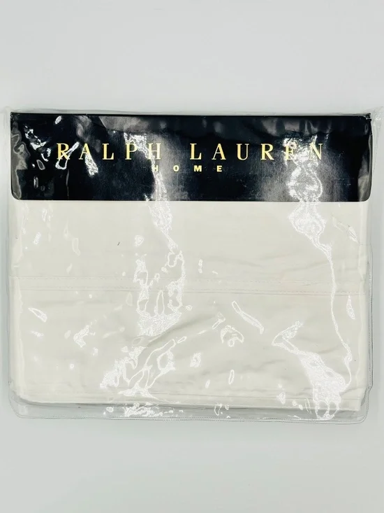 Vintage Ralph Lauren Estate Sateen Gardenia 280 Thread Count Full Flat Sheet New