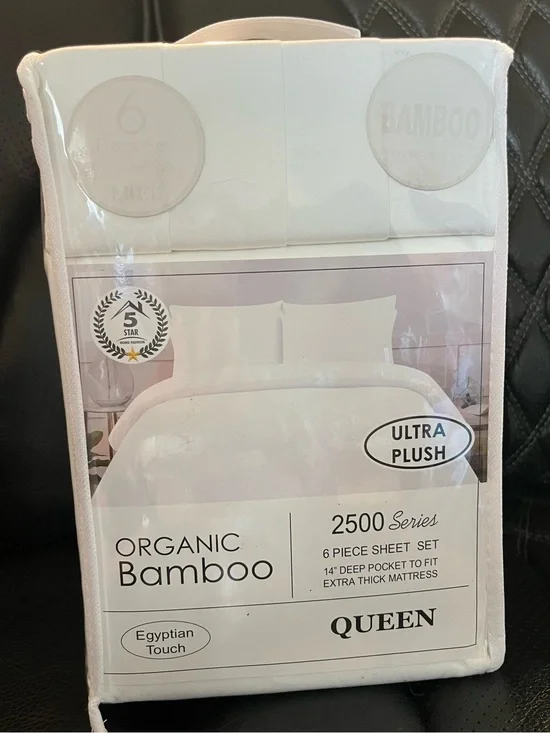 Organic Bamboo Ultra Plush Queen Sheet Set - White