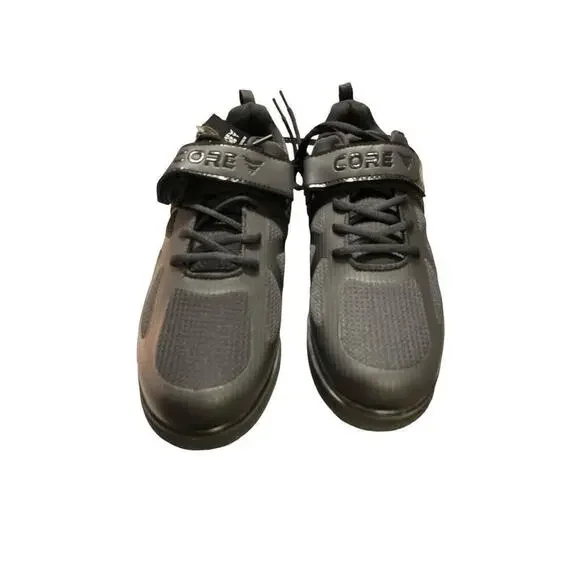 Core Black Low Top Weightlifting Sneaker Shoes Size 11 Distressed Box
