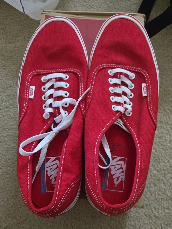 Vans Authentic LITE Red/White Men's Size 12