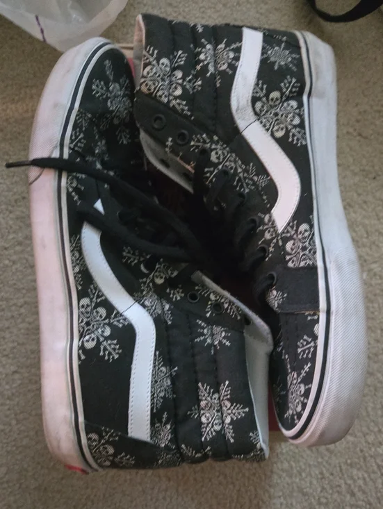 EMPLOYEE ISSUE Vans Sk8-Hi Reissue Van Doren Skull Snowflake Men's Size 12