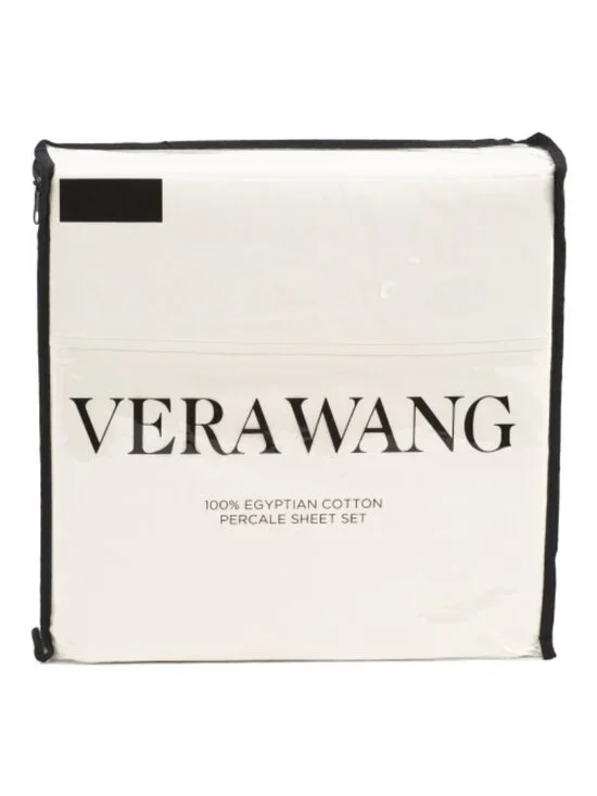 VERA WANG Egyptian Cotton Percale Sheet Set