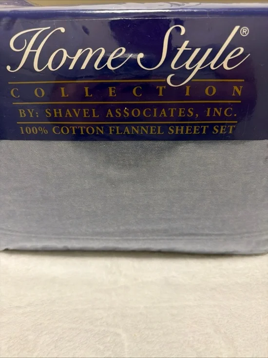 Light Blue Cotton Flannel Sheet Set