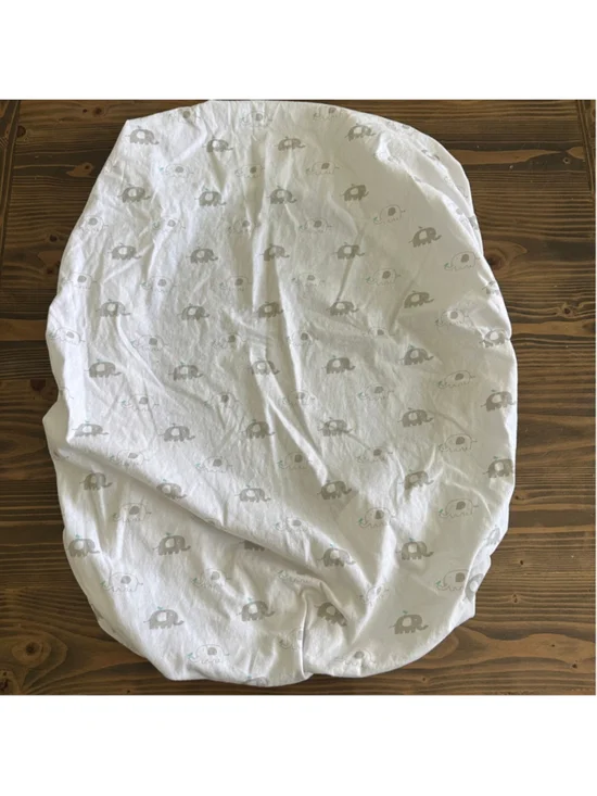 Cuddly Cubs Crib Sheet Elephant Print Fitted 100% Cotton Nursery