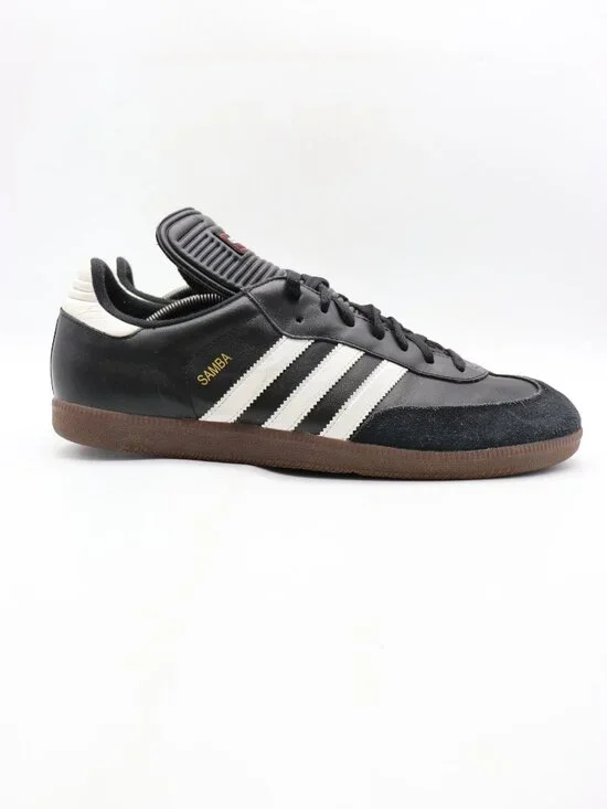 Adidas Samba Classic Men's Size 13 Black Leather Sneakers Athletic Shoes 034563