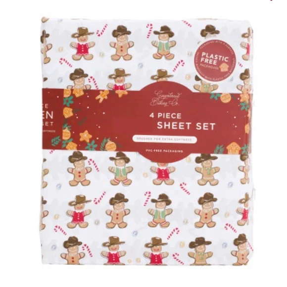 Cowboy Gingerbread Sheet Set - FULL