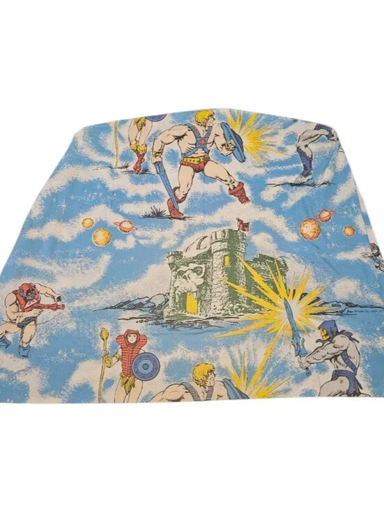Vintage 1983 MOTU He Man Skeletor Masters Of The Universe Twin Fitted Sheet