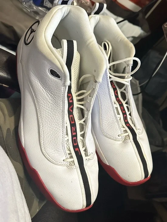 Jordan Jumpman Pro Quick White Black Gym Red Size 13