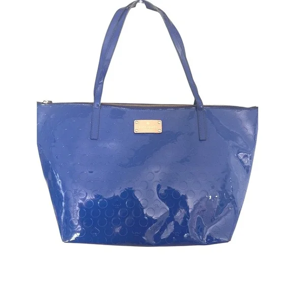 Women's Kate Spade Yaletown Sophie‎ Tote Royal Blue patent leather zip