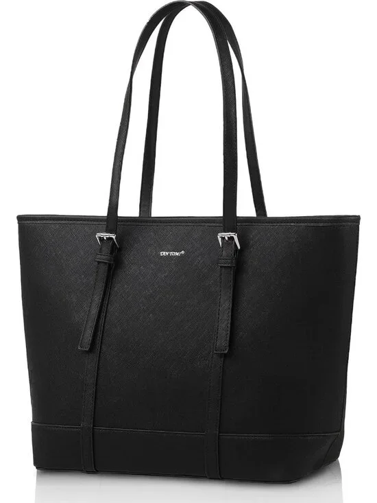 Stylish Vegan Leather Tote Bag for Women | Large Shoulder Handbag with