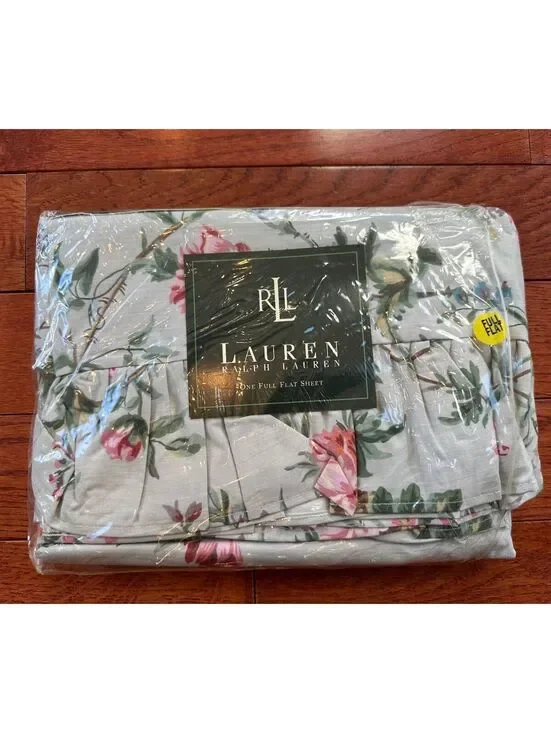 Vintage Ralph Lauren Toulouse Floral Full Flat Sheet NOS [COPY]