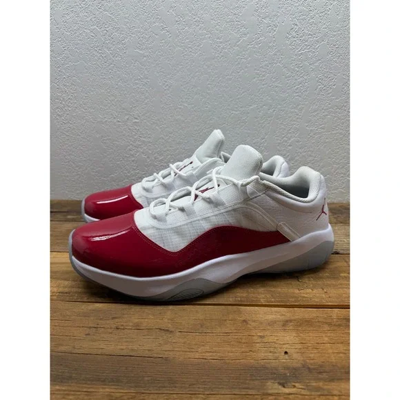 Jordan Air 11 CMFT Low White Gym Red Sneakers DN4180-116 Mens Size 14