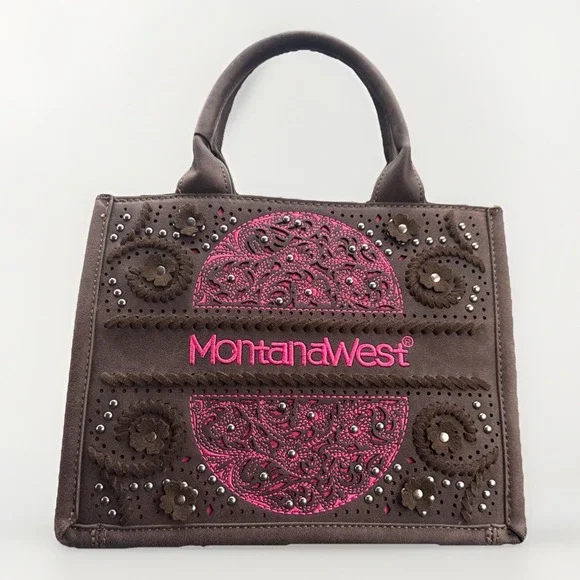 MW1266G-8120 Montana‎ West Stunned Embossed Floral Concealed Carry Tote/Handbag