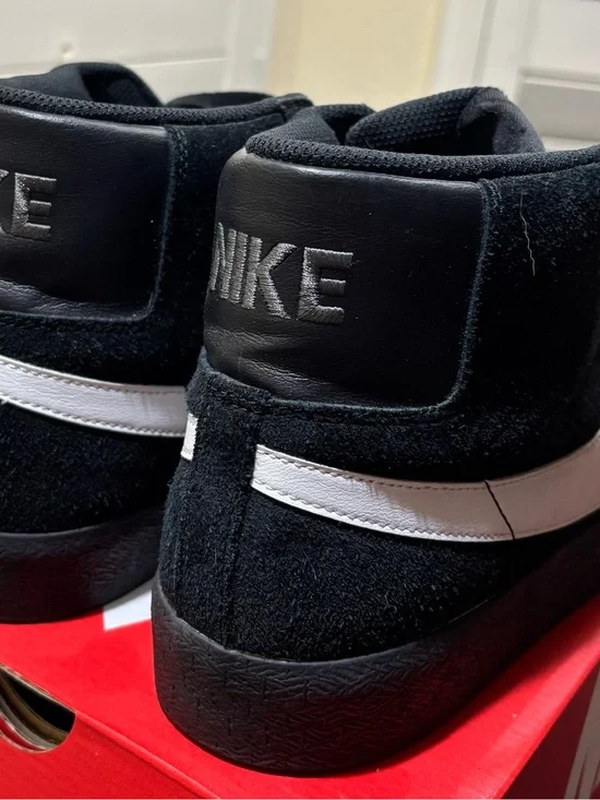 Nike Blazer Size 12 - Black Suede High-Top