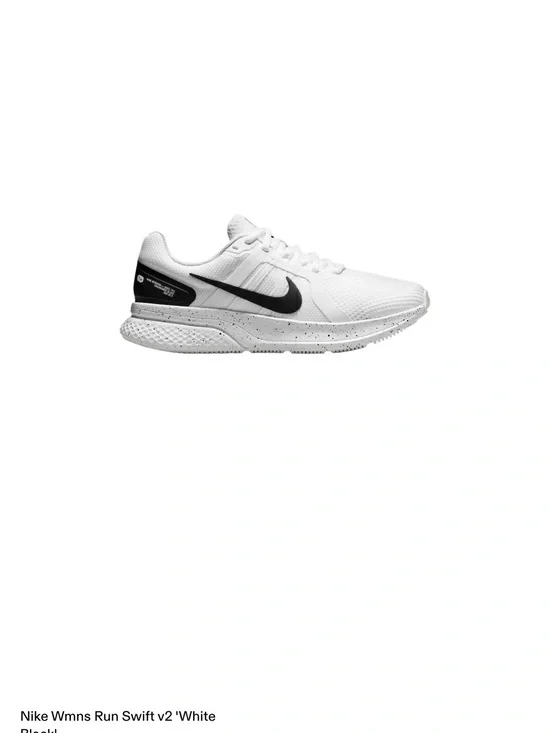 Size 9.5 - Nike Run Swift v2 White Black W